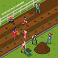 Gardening Isometric Composition