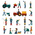 Gardening People Flat Set