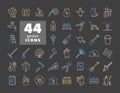 Gardening and Planting vector icons set