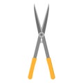 Gardening scissors isolated on white background. Gardening tool. Vector illustration in cartoon style for your design Royalty Free Stock Photo