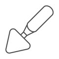 Gardening, spade tool handle object line icon style