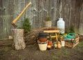 Gardening Tools and Equiment Royalty Free Stock Photo
