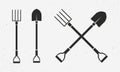 Gardening tools set. Royalty Free Stock Photo