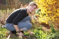 Gardening woman