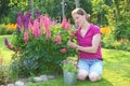 Gardening woman