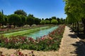 Gardens of Alcazar de los Reyes Cristianos, Cordoba, Spain. The place is declared UNESCO World Heritage Site. CORDOBA, SPAIN Royalty Free Stock Photo
