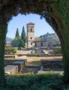 Gardens of Alhambra Palace in Granada