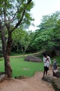 The gardens around Sigiriya rock.