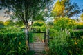 Gardens at Back Bay Fens, in Boston, Massachusetts. Royalty Free Stock Photo