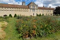 Gardens and back of Brou Royal Monastery Royalty Free Stock Photo