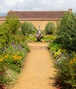 Gardens at Barrington Court near Ilminster Somerset England uk with gardens in summer sunshine