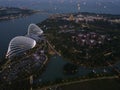 gardens by the bay at night singapore Royalty Free Stock Photo