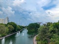 Gardens by the Bay Singapore sky walk Royalty Free Stock Photo