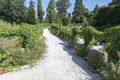 The gardens at Brodsworth Hall, Doncaster, England Royalty Free Stock Photo