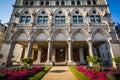 Gardens and the Connecticut State Capitol Building in Hartford, Royalty Free Stock Photo