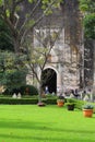 Gardens of the cuernavaca cathedral, morelos, mexico I Royalty Free Stock Photo