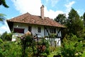 Gardens and English colonial Tudor bungalow cottage now boutique hotel Cameron Highlands Malaysia