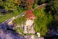 The gardens of the fountain in NÃÂ®mes, France Royalty Free Stock Photo