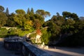 The gardens of the fountain in NÃÂ®mes, France Royalty Free Stock Photo