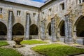 Gardens of the cloister of the collegiate church of Roncesvalles. Navarre Spain