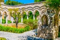 Gardens in the grounds of Church of St. John of the Hermits in Palermo, Sicily, Italy