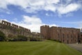 The gardens of the historic Shrewsbury Castle in Shropshire Royalty Free Stock Photo