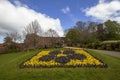 The gardens of the historic Shrewsbury Castle in Shropshire Royalty Free Stock Photo