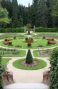Gardens of Konopiste castle Royalty Free Stock Photo