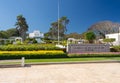 Gardens of Laie Hawaii Temple of the church of the latter day saints on Oahu Royalty Free Stock Photo