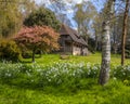 Gardens at Leeds Castle in Kent, UK Royalty Free Stock Photo