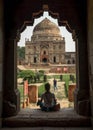 Gardens Lodi city park in Delhi with the tombs of the Pashtun dynasties Sayyid and Lodi, India