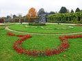 Gardens with maze of Schoenbrunn or Schonbrunn Palace SchÃÂ¶nbrunner Schlosspark, Wien - Vienna, Austria