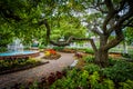 Gardens at Prescott Park, in Portsmouth, New Hampshire.