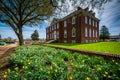 Gardens and the Tatnall Building in Dover, Delaware.