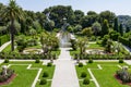 Gardens of Villa Ephrussi de Rothschild Royalty Free Stock Photo