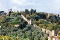 Gardens and wall of Giardino Bardini in autumn