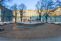 Gardens of the Winter Palace in Saint Petersburg Royalty Free Stock Photo