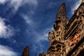 Gardian statue gate at entrance Bali temple