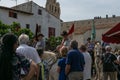 Gardians parading inside the town Royalty Free Stock Photo