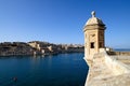 Gardjola lookout overlooking Valletta Royalty Free Stock Photo