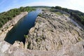 Gardon river in France Royalty Free Stock Photo