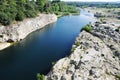 Gardon river in France Royalty Free Stock Photo