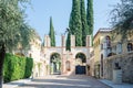 Gardone Riviera, Italy: entrance to the Vittoriale degli Italiani museum on Lake Garda