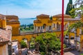 GARDONE RIVIERA, ITALY, JULY 23, 2019: Vittoriale degli italiani palace at Gardone Riviera in Italy Royalty Free Stock Photo