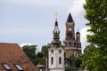 Gardos Tower and orthodox church in Zemun,Serbia