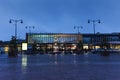 Gare d`Arras - railway station at evening Royalty Free Stock Photo