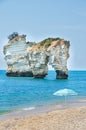 Gargano - Faraglioni di Puglia - Baia delle Zagare beach Royalty Free Stock Photo
