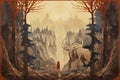 Gargantuan giants roaming the mountains - Generative AI