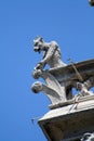 Gargoyle on a balcony Royalty Free Stock Photo