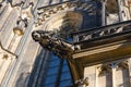 Gargoyle on building of St. Vitus Cathedral in Prague Castle, Prague, Czech Republic Royalty Free Stock Photo